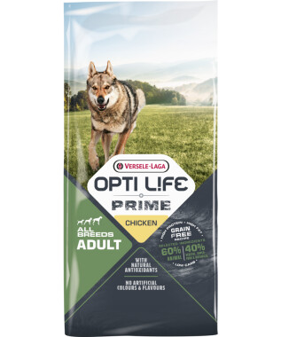 Versele-Laga Opti Life Prime Adult Chicken 12,5kg Getreidefreies Hundefutter Huhn starke Immunität