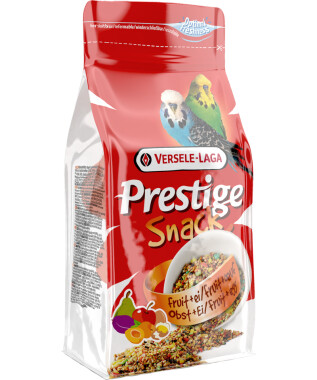 Versele-Laga Prestige Wellensittich Snack Obst Ei 125g Leckerer Snack Vitalität Wohlbefinden