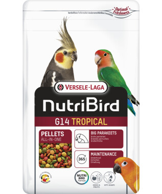 Versele-Laga NutriBird G14 Tropical 1kg Pellets, Nüsse, Saaten, Vitamine, Wellensittiche