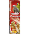 Versele-Laga Prestige Sticks Knabberstangen Papageien Nüsse + Honig 2 Stück Reichhaltige Snacksticks