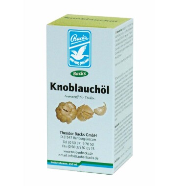 Backs Knoblauchöl 250ml - Ergänzungsmittel...