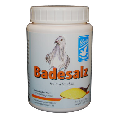 Backs Badesalz 600g – Gesundheitspflegendes Badesalz, seidiges Gefieder, Ungezieferfreiheit