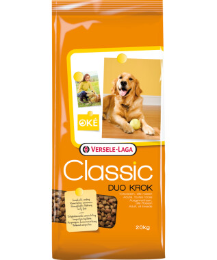 Versele-Laga Classic Duo Krok 20kg Ausgewogene schmackhafte Nahrung, Hund, Haustier