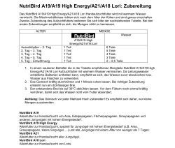 Versele-Laga NutriBird A19 Babyvogel-Futter 800g – Nährstoffreich, Verdauungsfördernd, Vögel, Zucht