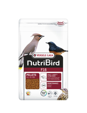 Versele-Laga NutriBird F16 – 800g Nährstoffreiches Vogelfutter Niedrigem Eisengehalt Obst Vögel