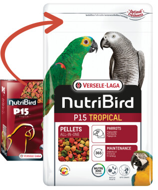 Versele-Laga NutriBird P15 Tropical - 10kg Spezielles Vogelfutter Darmflora Exotische Vögel Ziervögel