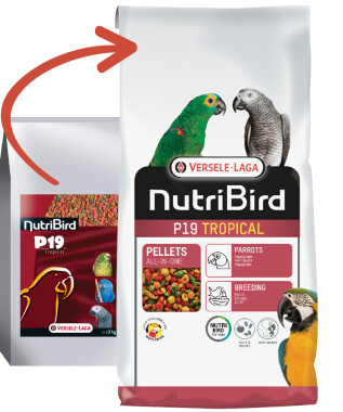 Versele-Laga NutriBird P19 Tropical - 10kg Vollwertiges Vogelfutter, Exotische Vögel Florastimul®