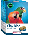 Versele-Laga Orlux Clay Bloc Amazon River – 550g Mineralstoff, Lehmblock gesunde Knochen, Papagei