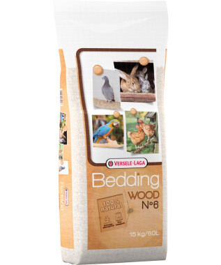 Versele-Laga Wood Bedding Buchenholzgranulat No. 6 60l Fein gebrochenes Buchenholz eine