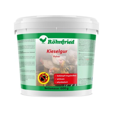 Röhnfried Kieselgur Pulver 600g Mikrofeine Kieselgur...