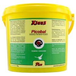 Klaus PICOBAL Brieftauben-Mineral 5kg Mineralstoffmischung, Korallalgen, Muschelschalen, optimale