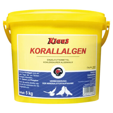 Klaus KORALLALGEN 5kg im Eimer Mineralstoffreiche...