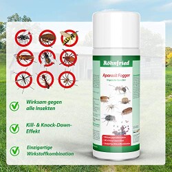 Röhnfried Aparasit Fogger 300ml Effektiver Vernebler gegen Insekten, rote Vogelmilbe