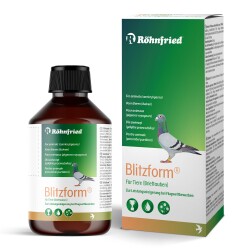 Röhnfried Blitzform 100ml – Kompakte Lösung Leistungssteigerung Tränkewasserdesinfektion Tauben