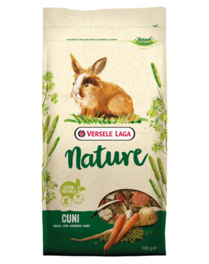 Versele-Laga Cuni Nature Kaninchen 700g Getreidefreies Futter, Gemüse, gesunde Zähne, Verdauung