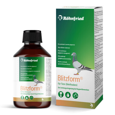 Röhnfried Blitzform 250ml – Leistungssteigerung Tränkewasserdesinfektion Tauben Vogel