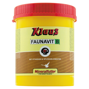 Klaus FAUNAVIT B Brieftauben 1kg Mineralfuttermittel optimalen Mineralstoffversorgung Förderung