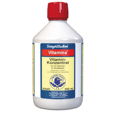 Klaus Siegertauben Vitamina 500ml Vitamin-Mischpräparat Tauben, Leistung, Vitalität