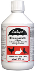 Klaus Euphagol 500ml Desinfektionsmittel Tierställe, schützt gegen Verunreinigungen Hund