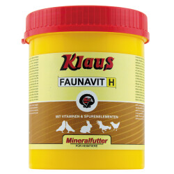 Klaus Faunavit H 1kg Mineralstoff- Vitaminmischung gesunde Fell- Gefiederbildung, Vögel