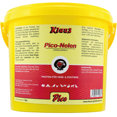 Klaus Pico Nelen Garnelenmehl 2kg Hochwertiges...