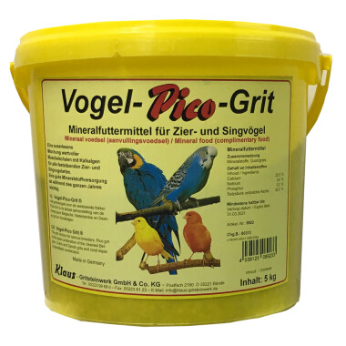 Klaus Vogel Pico Grit 5kg Mineralfuttermittel Zier-...