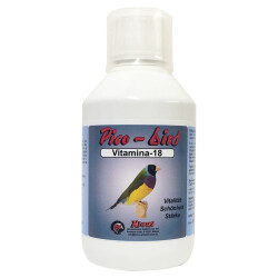 Klaus Pico Bird Vitamina 18 250ml Vitaminreiche Unterstützung Zucht Mauser, Vögel, Tauben