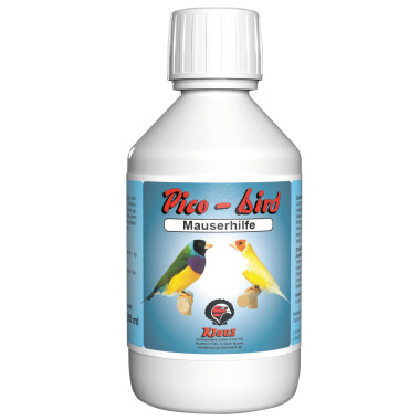 Klaus Pico Bird Mauserhilfe 250ml Unterstützung die Mauser, Aminosäuren, Vitamine, Vögel