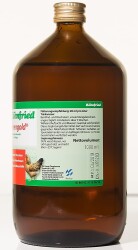 Röhnfried Hennengold 1000ml - Mineralstoffzusatz Hühner Vermeidung von Wind- Brucheiern, Hühnerzucht