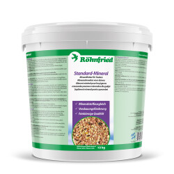 Röhnfried Standard Mineral 10kg – Mineralstoffmischung Tauben Förderung von Verdauung Stoffwechsel