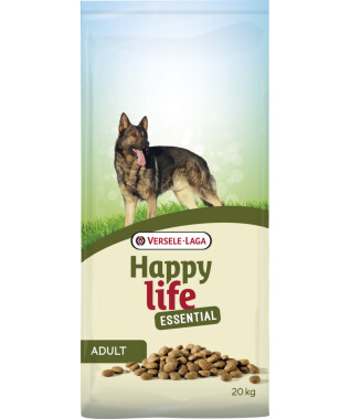 Versele-Laga Happy Life Essential Adult 20kg Vollwertiges Futter ausgewachsene Hunde, Huhn, Gemüse