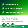 Röhnfried Gurlite Pulver 2,5kg Effektive Bekämpfung von Milben, Läusen Flöhen im Stall