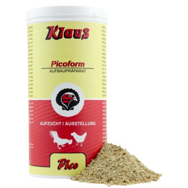 Klaus Picoform Aufbaupräparat 350g Biologisches Präparat Kräutern Stärkung von Geflügel Vögeln