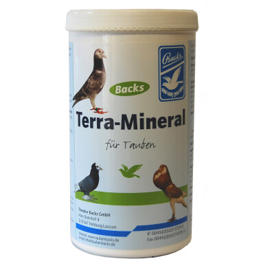 Backs Terra Mineral 1500g – Naturmineral Tauben Ergänzung des Futters Bindung von Feuchtigkeit Vögel