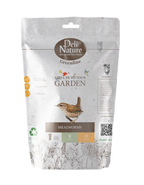 Beyers Deli Nature Greenline getrocknete Mehlwürmer 200g Futter Gartenvögel wie Meisen & Rotkehlchen