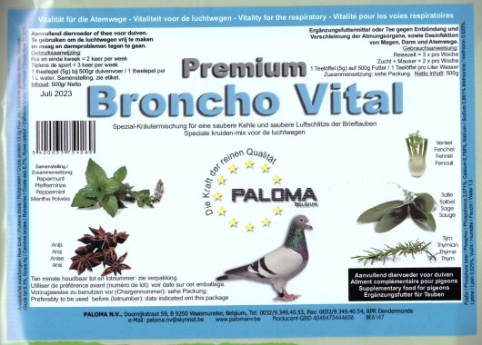 PALOMA  Broncho Vital Premium 500g Unterstützung der...