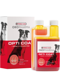 Versele-Laga Oropharma Opti Coat Lachsöl 1L Reines Lachsöl glänzendes Fell gesunde Haut für den Hund